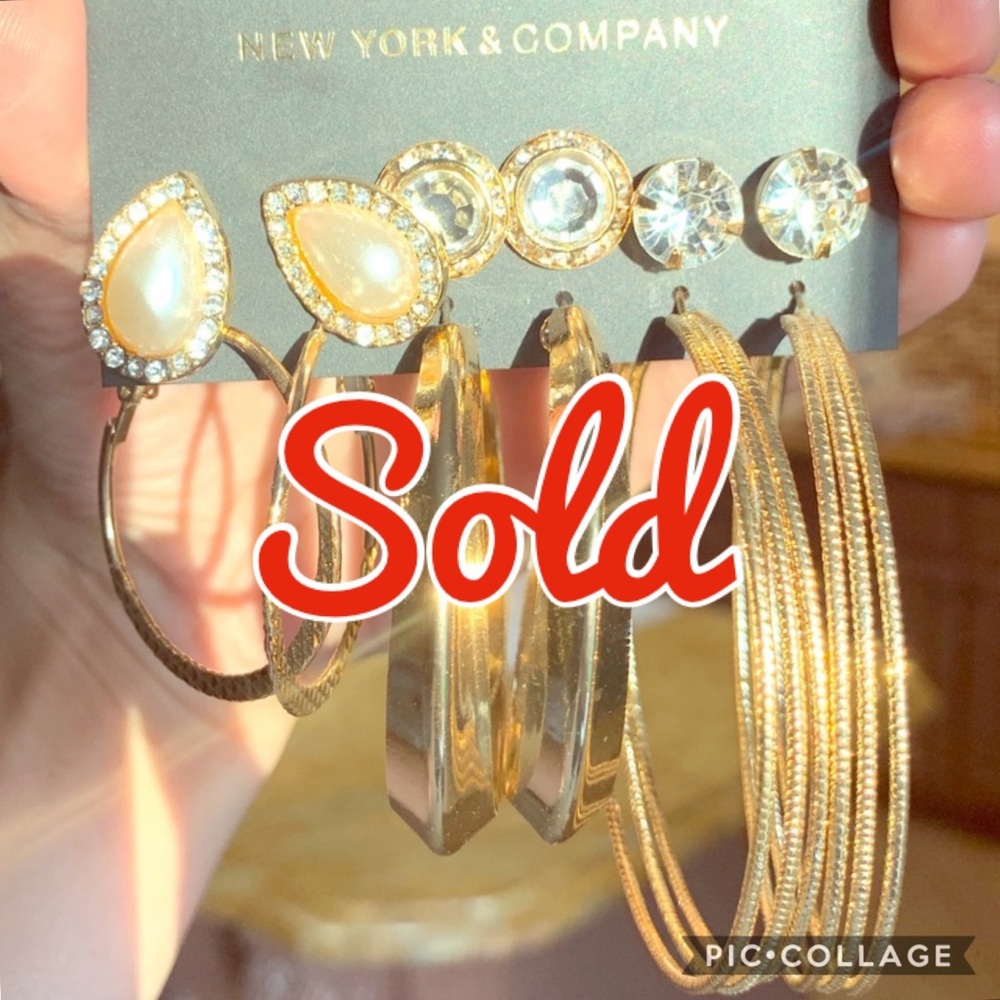 New York & Company: 6 NWT Pairs Earring Set SOLD